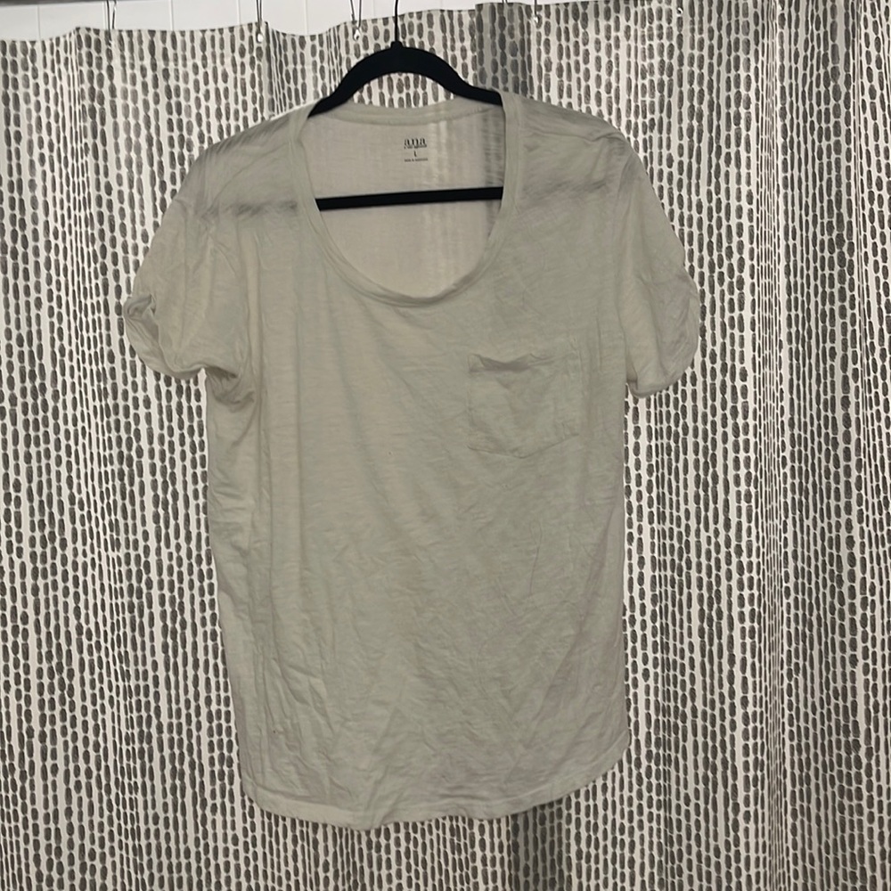 White a.n.a Tee Shirt Size L
